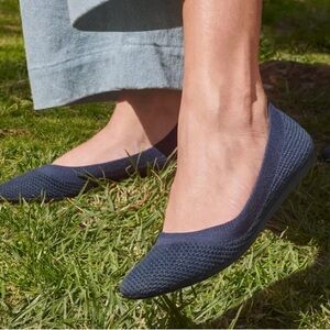 Allbirds Blue Knit Flats Slip-On Comfort